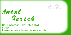 antal herich business card